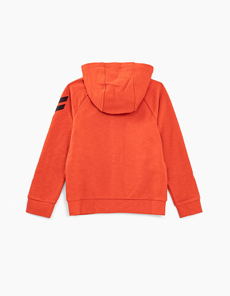 Cardigan orange clair à message garçon -2 Cardigan orange clair à message garçon -2