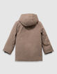 Boys’ 2-in-1 beige parka and sleeveless padded jacket-5