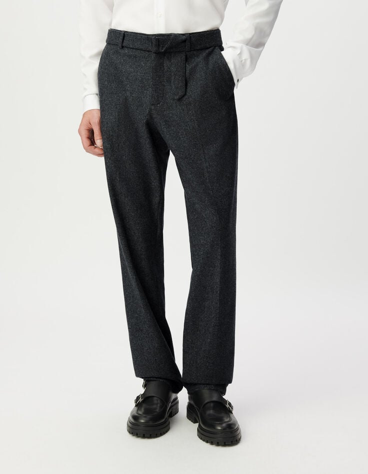 Pantalón de traje gris tweed hombre-2