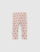 Legging ecru geborduurd hartjes baby meisje-1