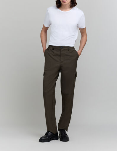 Pantalón BATTLE caqui oscuro, hombre - IKKS