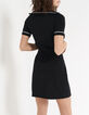 Schwarzes Pulloverkleid mit Troyerkragen I.Code-2