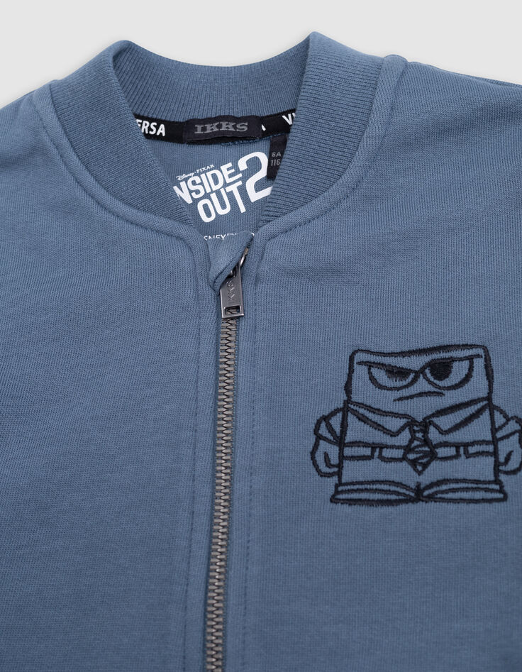 Boy's blue embossed and embroidered VICE-VERSA cardigan-2 Boy's blue embossed and embroidered VICE-VERSA cardigan-2