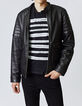 Camiseta negra Manifesto 1440 Leather Story hombre-5