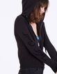 Sudadera con capucha negra visual Los Ángeles mujer-5