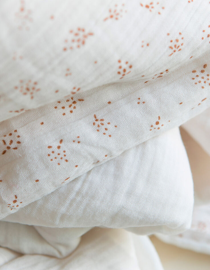 Couverture miel gaze de coton bio été GABRIELLE PARIS-1 Couverture miel gaze de coton bio été GABRIELLE PARIS-1
