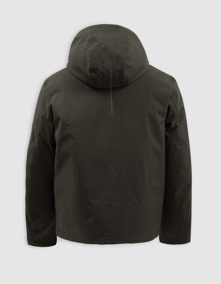Men's WATERPROOF BREATHABLE granulated nylon khaki jacket-4