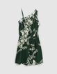 Pure Edition – Women’s green Jungle Vibe print dress-5