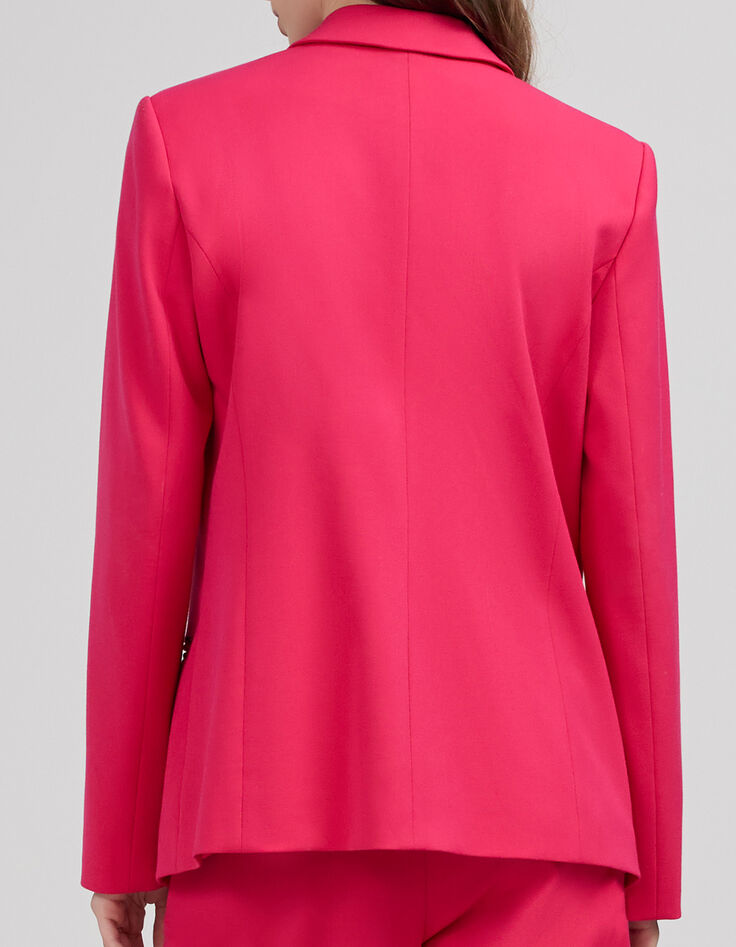 Veste de costume fuchsia loose Femme-2
