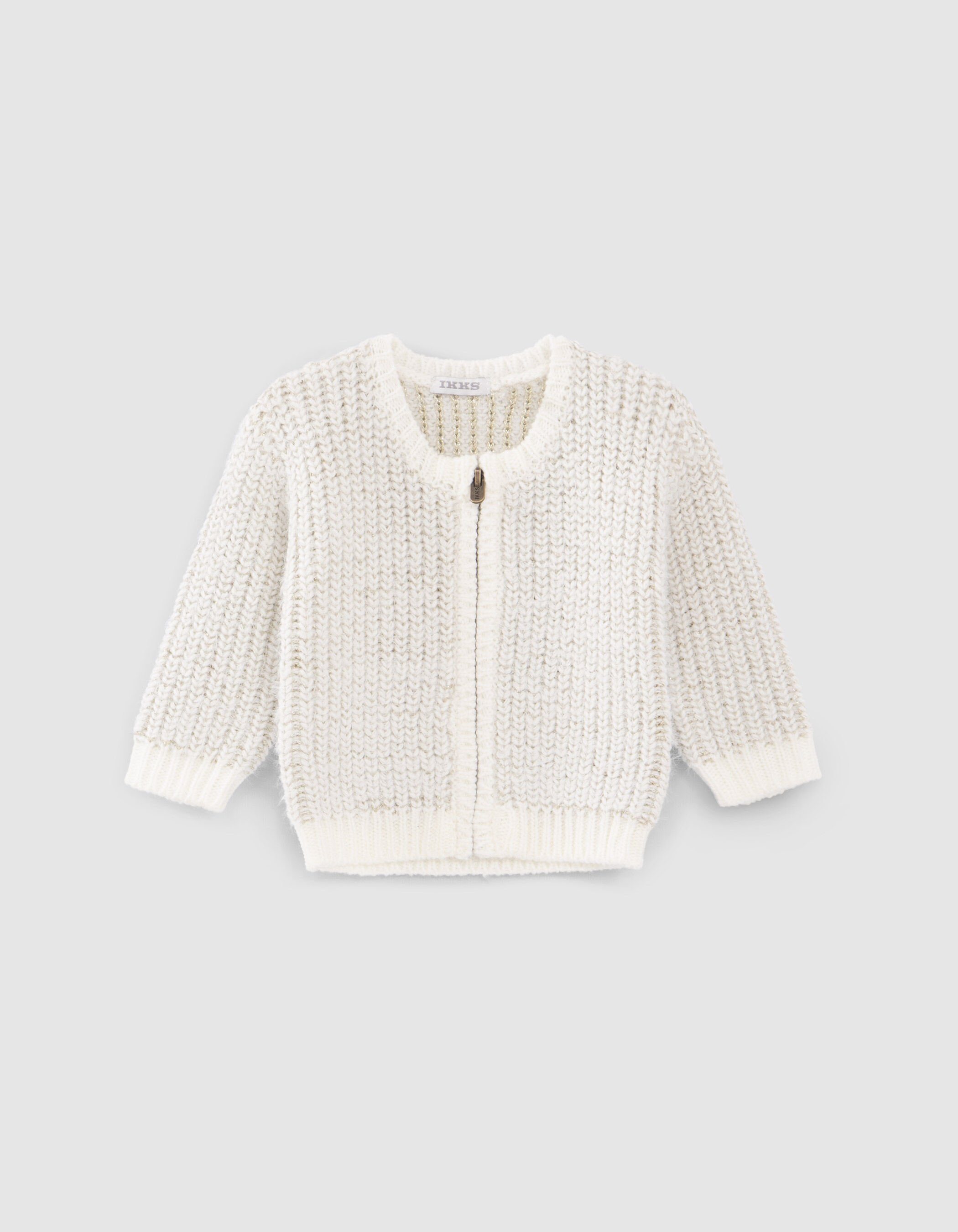 Gold cardigan top baby girl