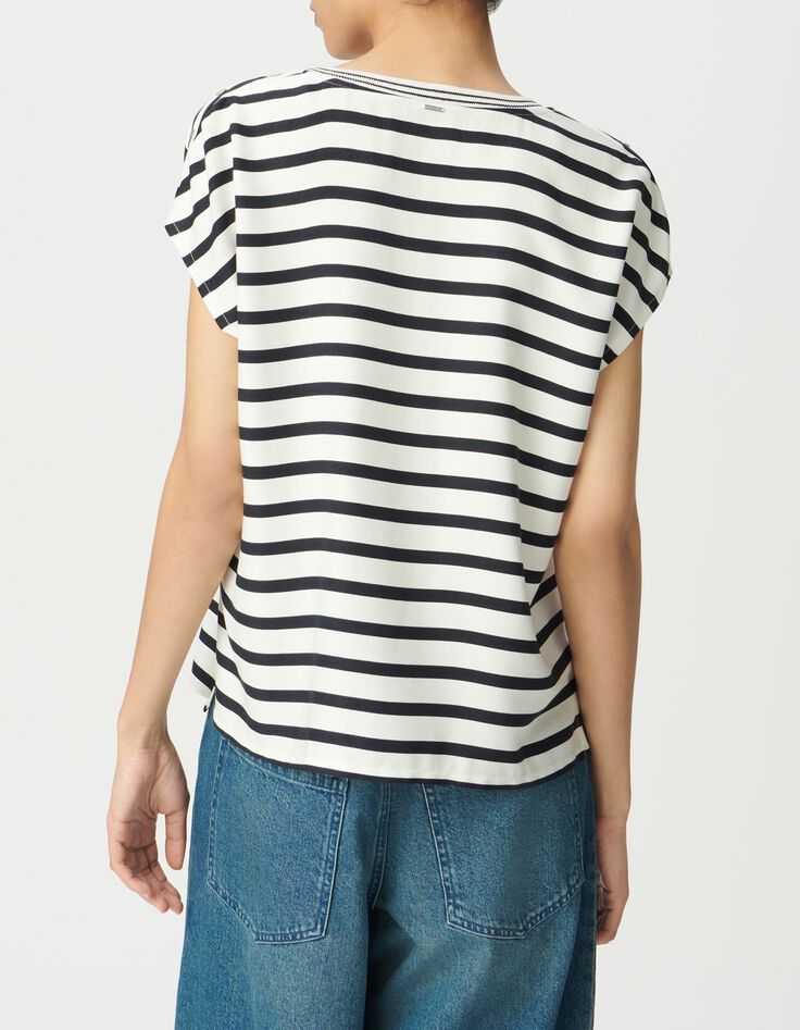 Top ray&eacute; &eacute;cru &agrave; pressions m&eacute;talliques-3