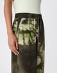 Women's tie and dye printed khaki pants-6