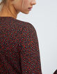 I.Code lipstick mini-flower print dress-5