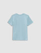 Aqua Jungen-T-Shirt aus Biobaumwolle mit Drachen-K-3