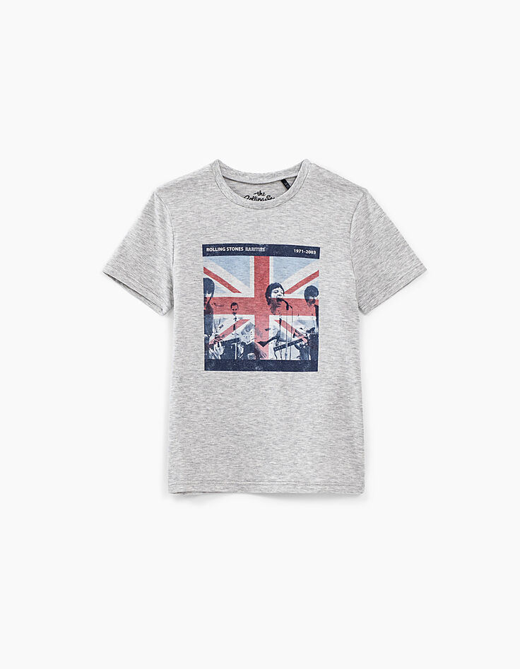 Boys’ grey ROLLING STONES flag T-shirt-2