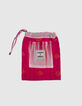 Robe longue fuchsia motif ethnique IKKS x GIGEEZ Femme-8