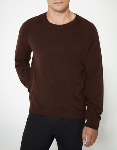 Pull bordeaux tricot DRY FAST Homme - IKKS