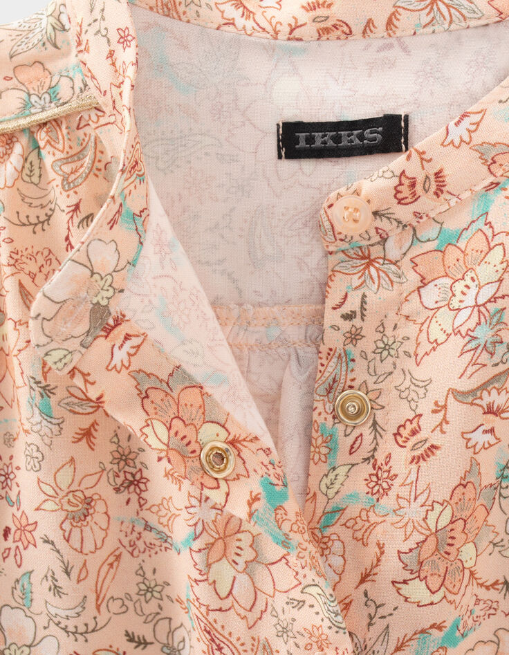 Chemise pêche Lenzing™ Ecovero™ à imprimé floral fille-5
