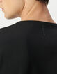 Camiseta negra planchable DRY FAST para hombre-4