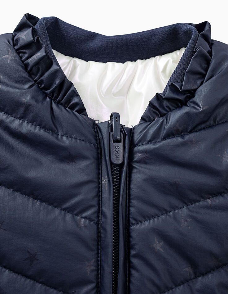 Doudoune réversible navy et iridescent recyclé bébé fille-7 Doudoune réversible navy et iridescent recyclé bébé fille-7
