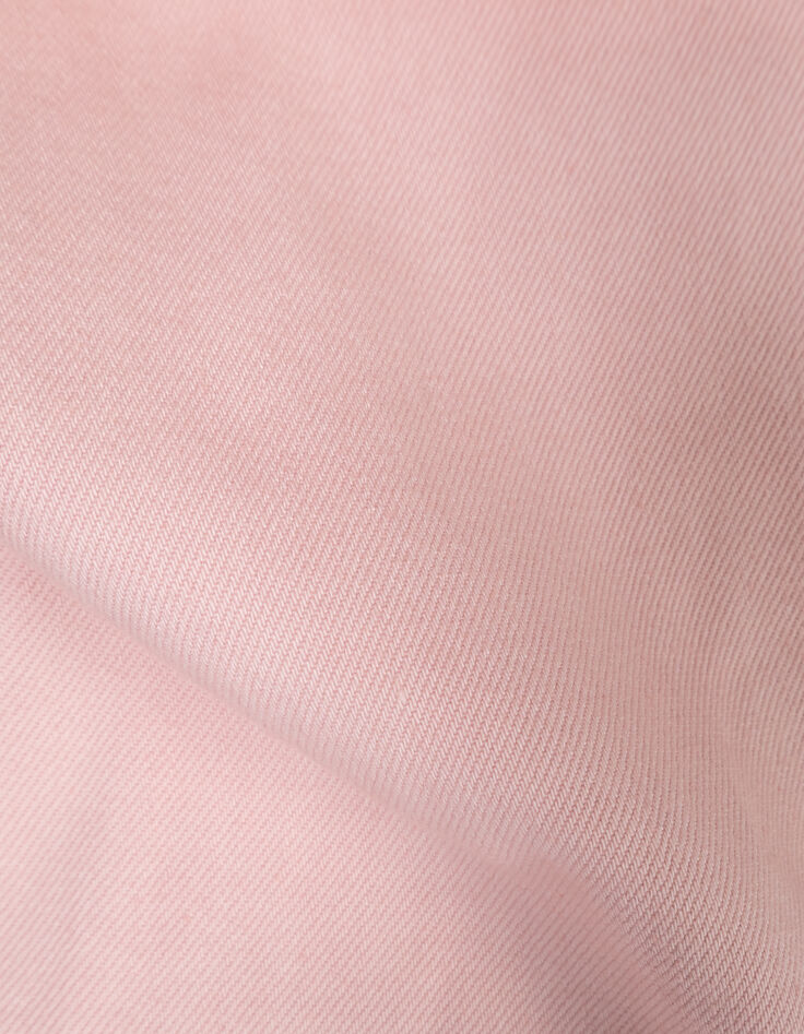 Rosa Mädchen-Ballonjeans mit Gummizug-7