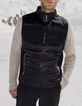 Men&rsquo;s black mixed fabric IKKS x DUVILLARD bodywarmer-1