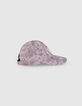 Girls’ violet tie-dye embroidered letter cap-2