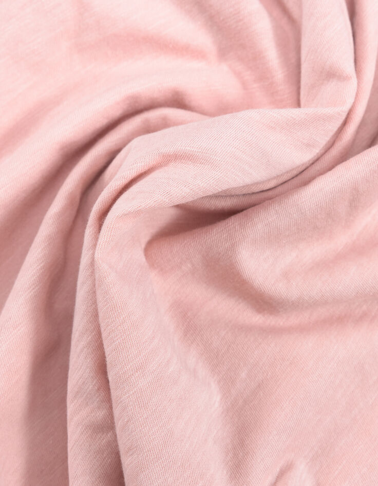 Camiseta L'Essentiel rosa algod&oacute;n cuello redondo hombre-7