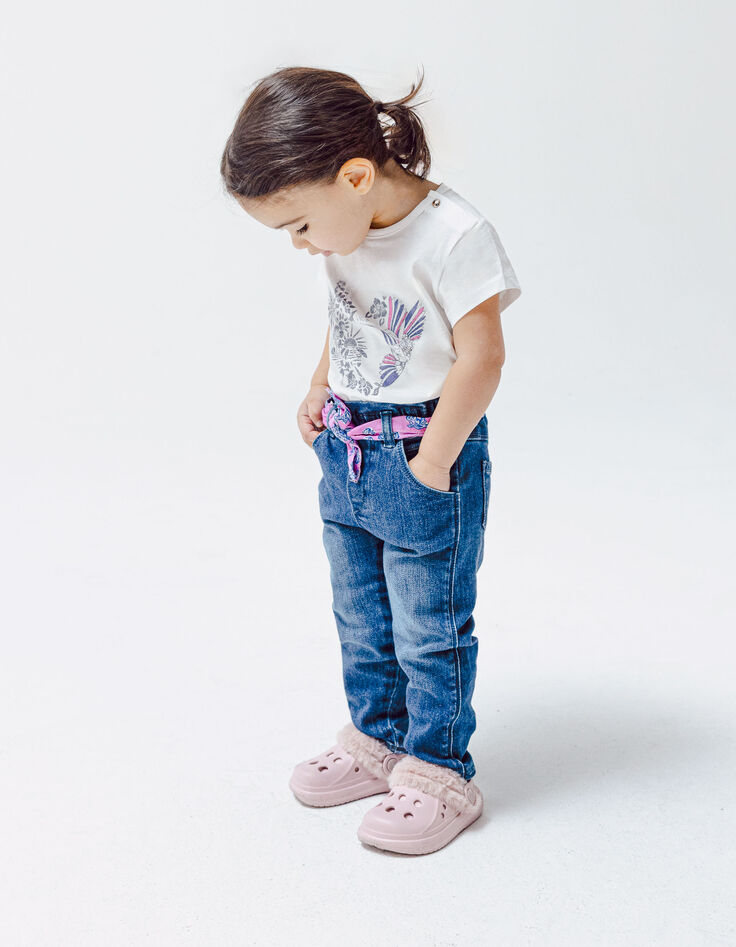 Blaue Jeans mit Halstuchg&uuml;rtel f&uuml;r Babym&auml;dchen-2