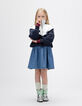 Girls’ 2-in-1 denim dress and zip-neck sweatshirt-3