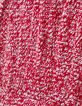 Rode midi-jurk tagprint Dames-5