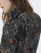 Damenbluse aus Voilechiffon mit geblümtem Arabeskenprint-5
