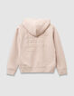 Boys’ beige sweatshirt with embossed slogan on back-3