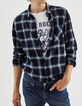 Chemise REGULAR duck blue à carreaux Homme-1