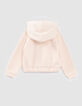 Lichtroze sweater met rivetten, geborduurde tekst meisjes-3