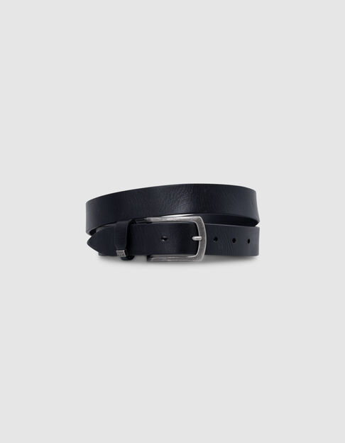 Ceinture noire cuir Homme - IKKS