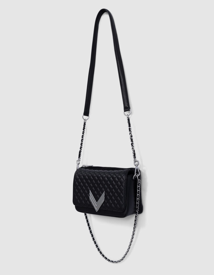 Le 111 DROUOT noir cuir matelassé Femme-2