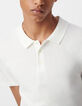 Men&rsquo;s off-white cotton modal polo shirt-1