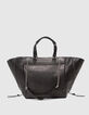 Bolso tote 1440 cuero negro grande para Mujer-2