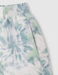 Mintgr&uuml;ne Jungenbadeshorts mit Tie-Dye-Effekt-4