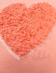T-shirt corail coton bio coeur en relief fille-7