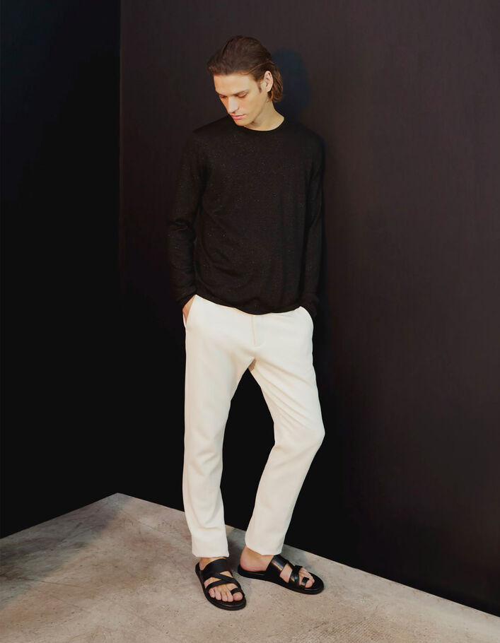 Pure Edition – Men’s chalk suit trousers - IKKS