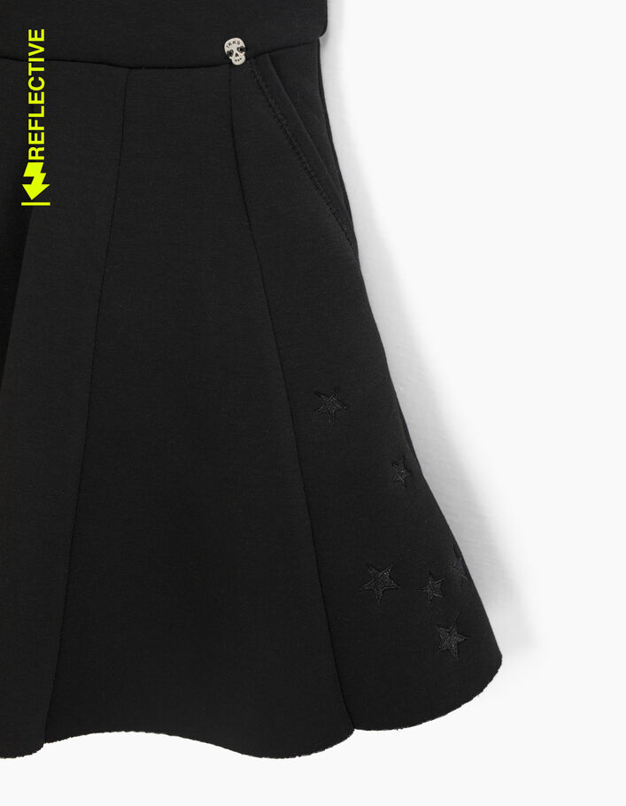 Zwarte jurk met afneembare handschoenen Halloween meisjes - IKKS