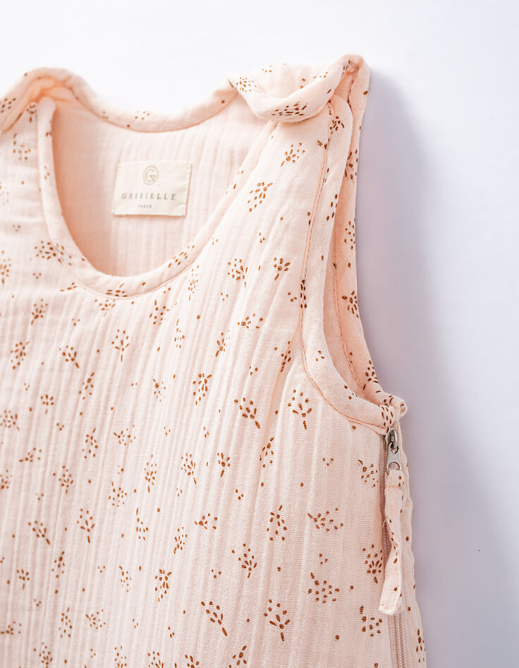 Gigoteuse rose gaze de coton bio 6-18m GABRIELLE PARIS-4 Gigoteuse rose gaze de coton bio 6-18m GABRIELLE PARIS-4