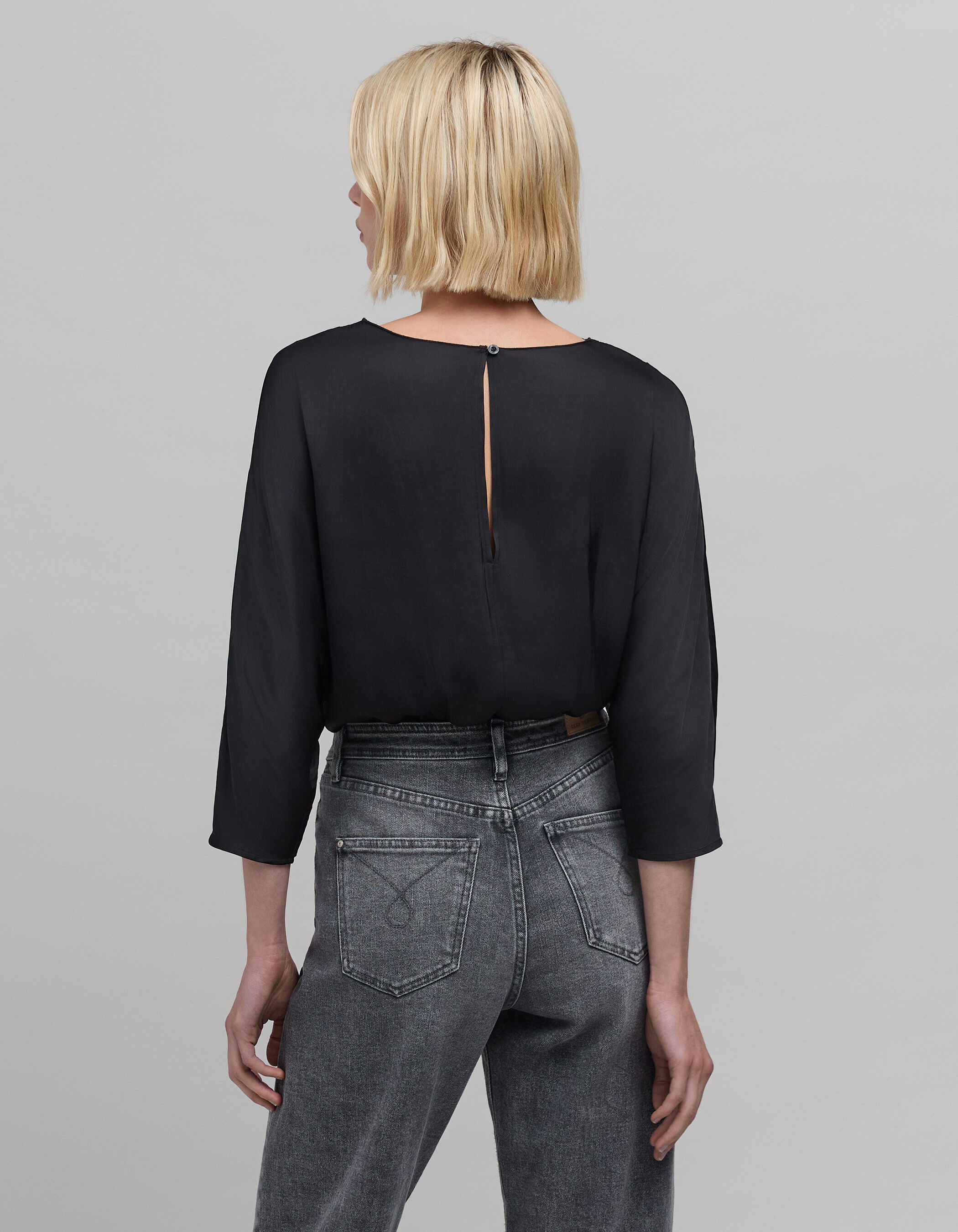 Fishnet blouse black outlet