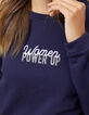 Sweat marine à message I.Code-4
