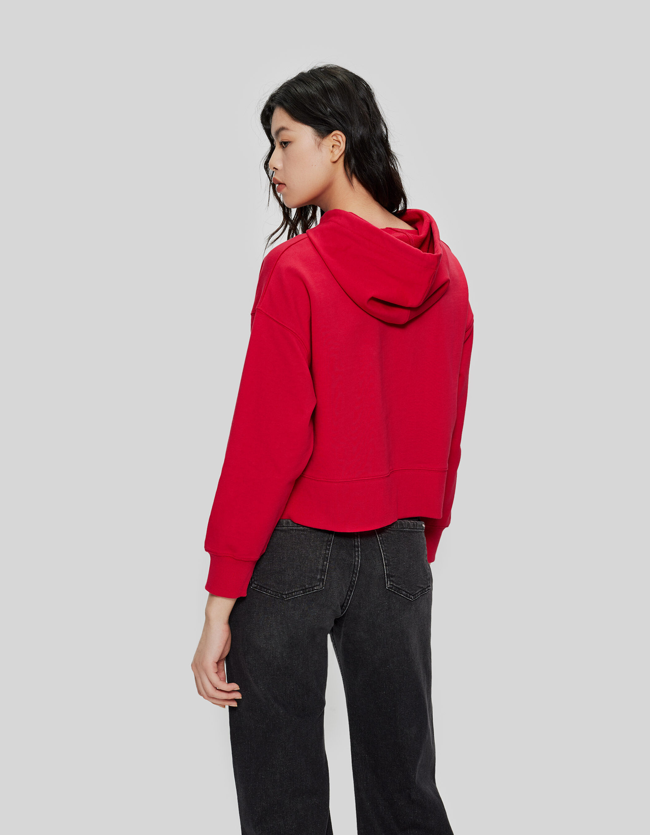 Crimson red hoodie clearance
