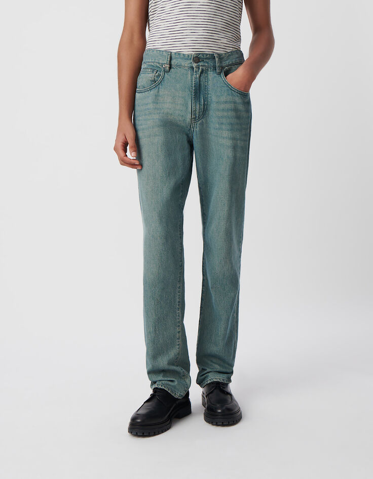 Blauwgrijze STRAIGHT jeans Heren-2