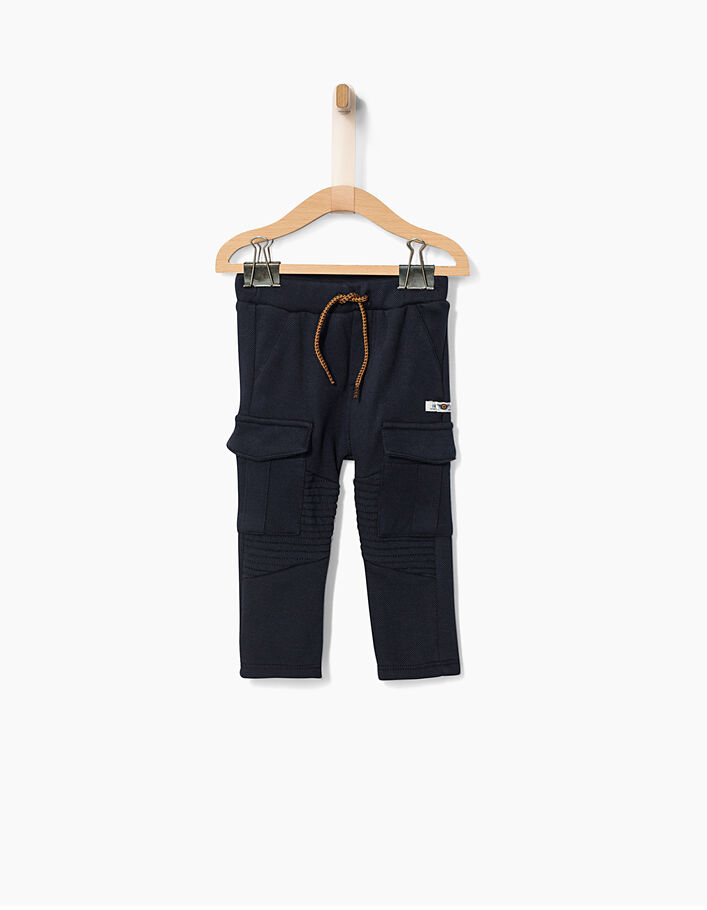 Baby boys’ navy trousers