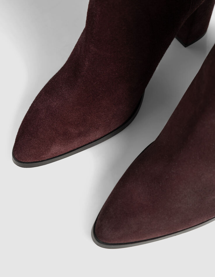 Botas de tacón burdeos ante mujer-5 Botas de tacón burdeos ante mujer-5